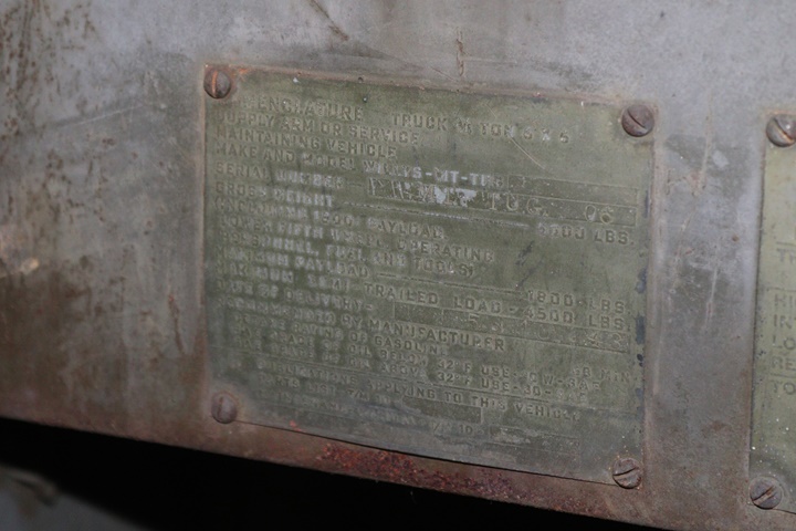 willys jeep serial number location